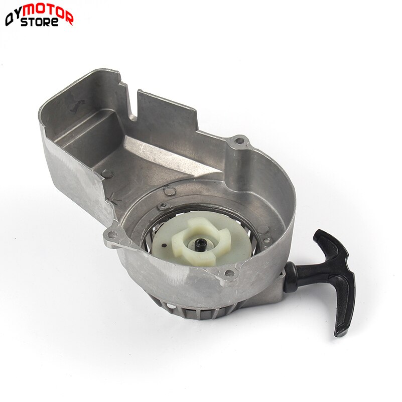 Arrancador de aleación de aluminio fácil de arranque por cuerda, volante de inercia con garra para Mini Moto Dirt Bike crossser ATV Quad, 47cc, 49cc, de bolsillo, novedad: Grey