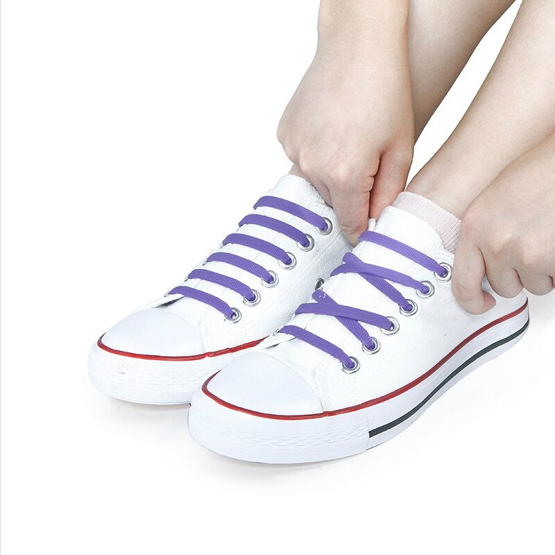 cordones elasticos zapatillas cordones zapatillas cordones elasticos cordones de calzado Cordones elásticos de silicona para zapatos para hombre y mujer, cordones especiales de goma, 13 colores, 16 unids/lote