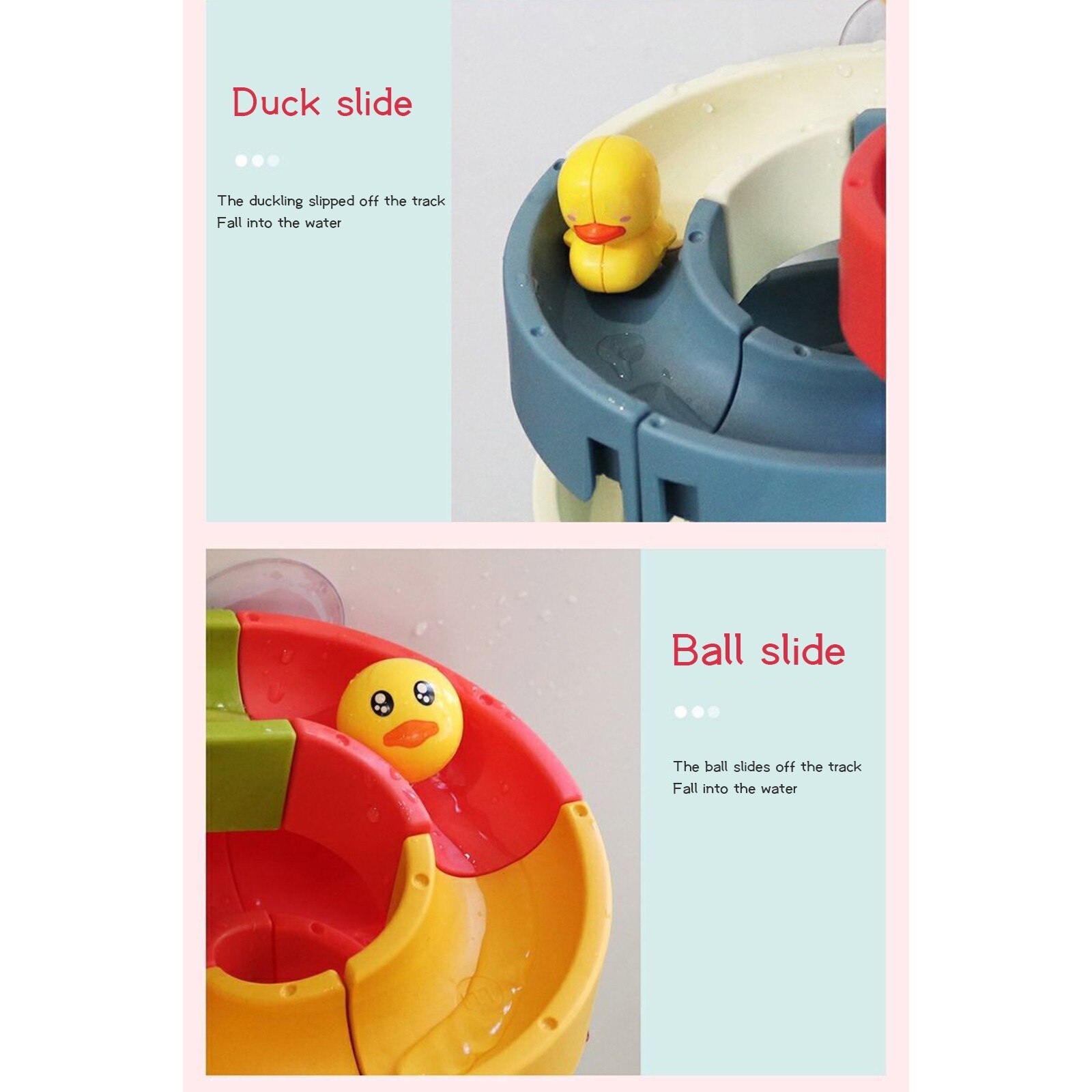 Speelgoed Bad Speelgoed Fun Diy Slide Indoor Watervallen Track Stok Om Muur Bad Speelgoed Badkamer Zwemmen Water Kids 34Pcs