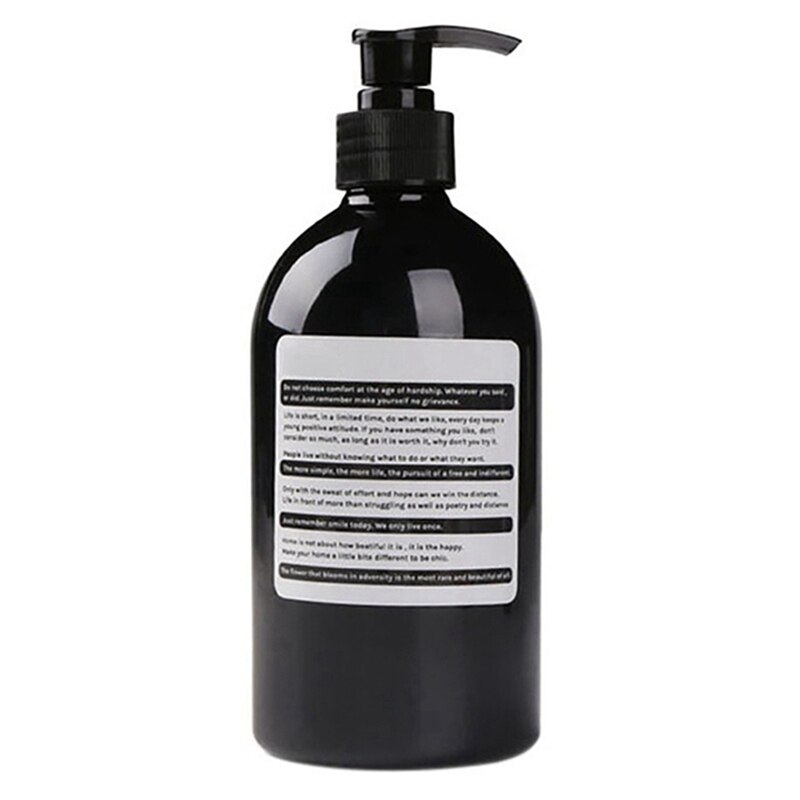 500Ml Nordic Pet Zeep Fles Bruin Badkamer Douchegel Hervulbare Flessen Shampoo Wassen Conditioner Lotions Druk Dispenser: Chocolade