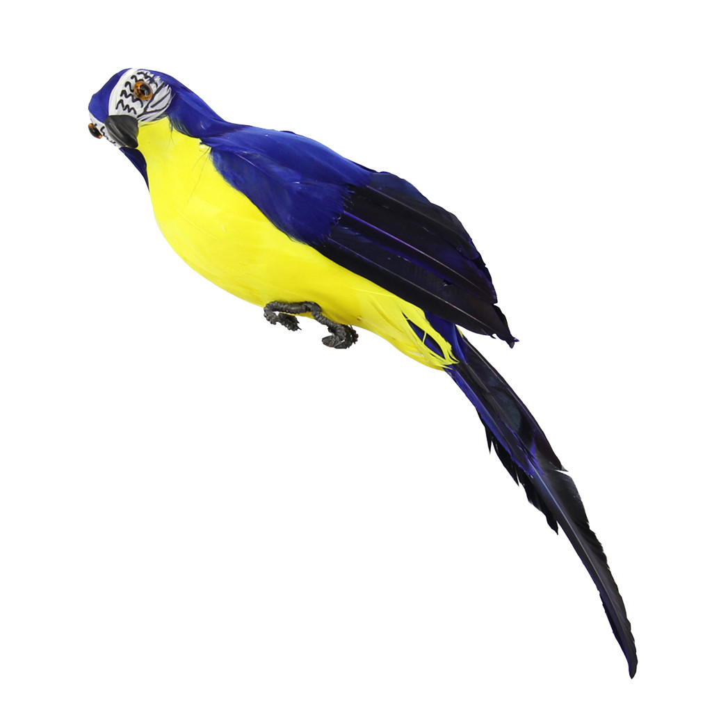 Oiseaux de jardin artificiels colorés | Faux perroquets, modèle d'oiseaux, décoration pour arbre de pelouse et jardin de maison en plein air