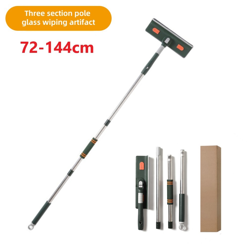 Herramientas de limpieza de ventanas de vidrio, limpiador de ventanas de doble cara, escurridor, raspadores de limpieza para baño, cepillo de lavado de ventanas de coche, limpiador de ventanas: Marfíl