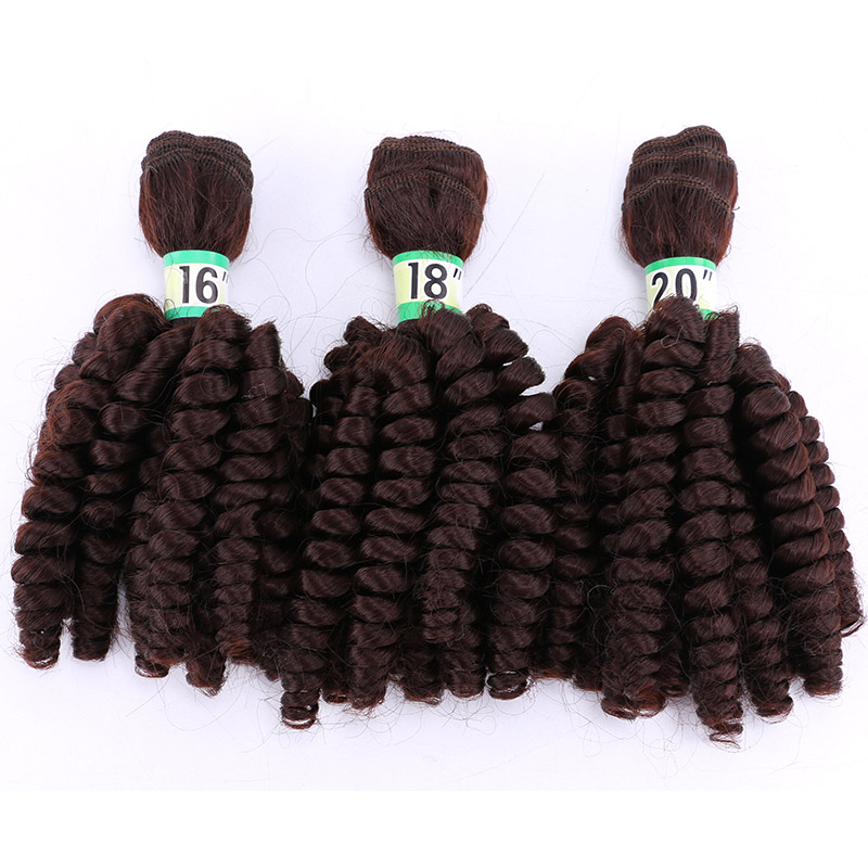 Synthetic Afro Ombre spring twist hair bundles extension 3 pieces one lot hair weaving for full head hair Dream ice’s: #4