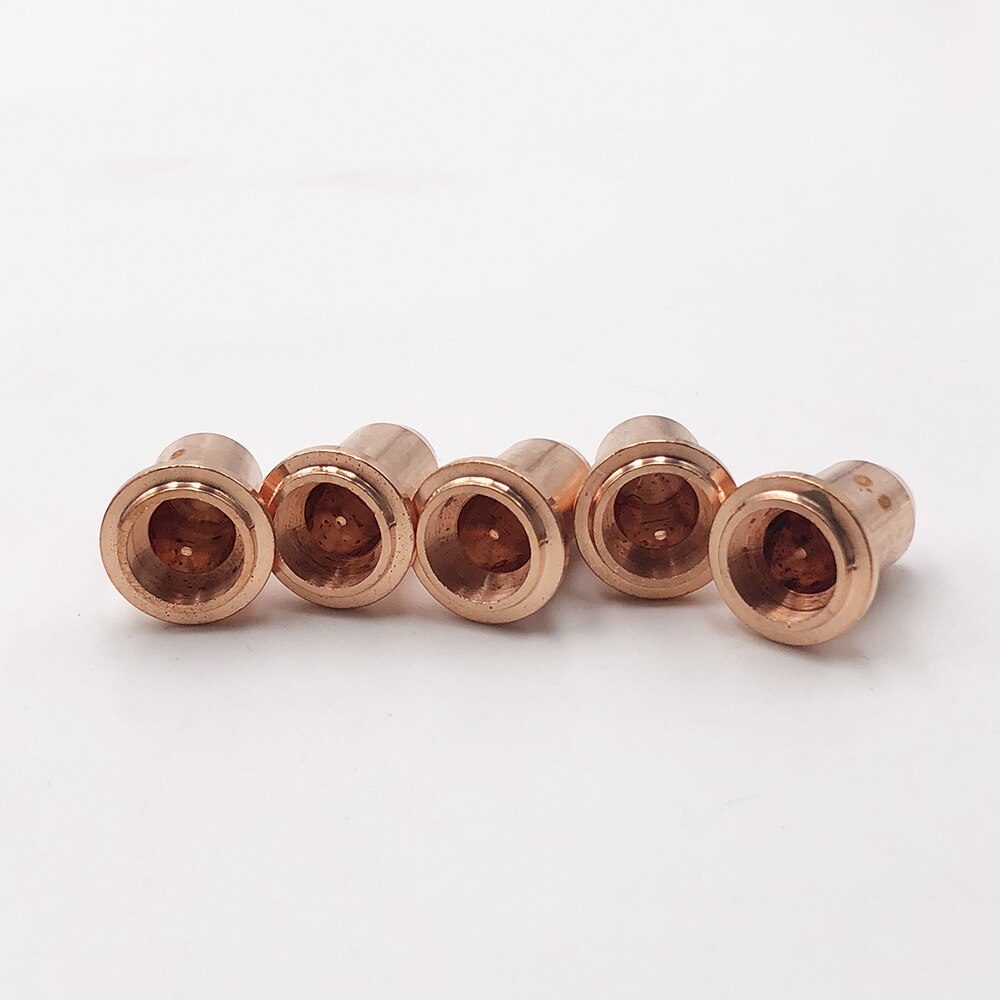 PT60 PT40 Plasma Cutter Consumables Kit – Includes 5 Electrodes, 5 Nozzles, Swirl Ring, Shielding Cover & Stand, Brass/Zinc Alloy/Stainless Steel, Sturdy Replacement Parts