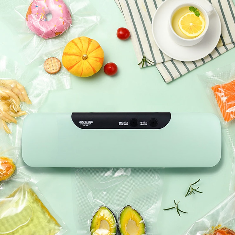 Cuisine sous vide scellant Machine économiseur de nourriture 110V 220V électrique maison Xiomi sous vide alimentaire scellant y compris 10 pièces sacs de rangement