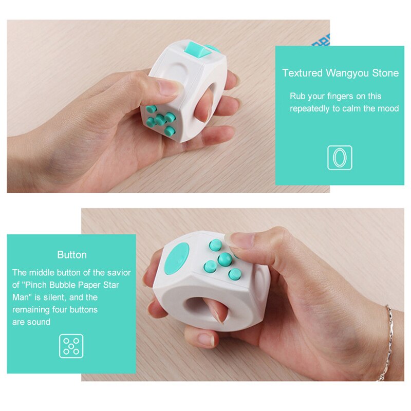 Fidget Speelgoed Min Kubus Speelgoed Vinyl Bureau Vinger Speelgoed Squeeze Fun Stress Reliever