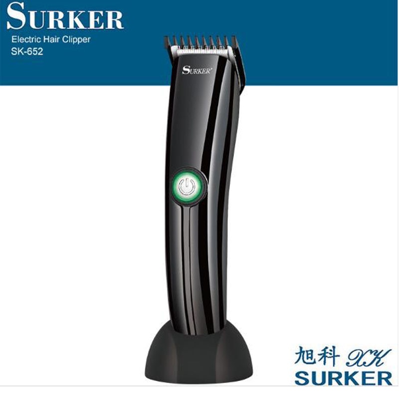 surker electric hair trimmer SK-652 cordless rechargeable hair clipper haircut machine