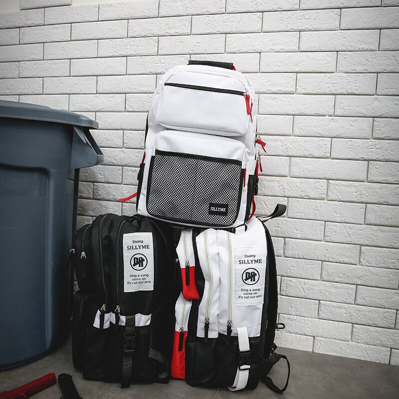 School bag College Junior High Student School pack bags for girls boys women backpack Bagpack Backbag Rucksack Knapsack