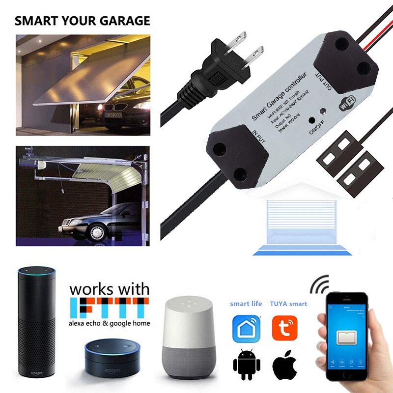 Tuya Wifi Samrt Afstandsbediening Garagedeuropener