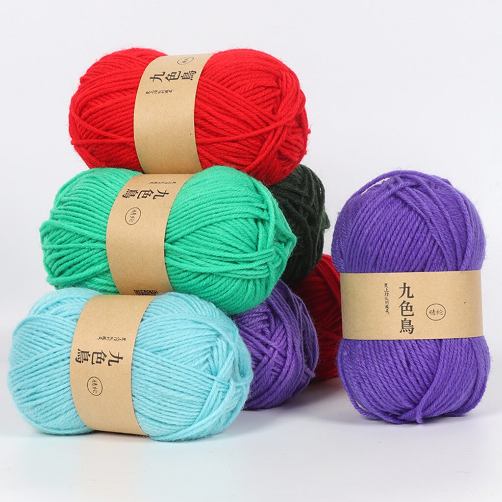 Yarn Comfortable Wool Blended Yarn Acrylic Line Crochet DIY Medium Thick Cushion Line Wool Sewing Yarn Hand Knitting Accessories