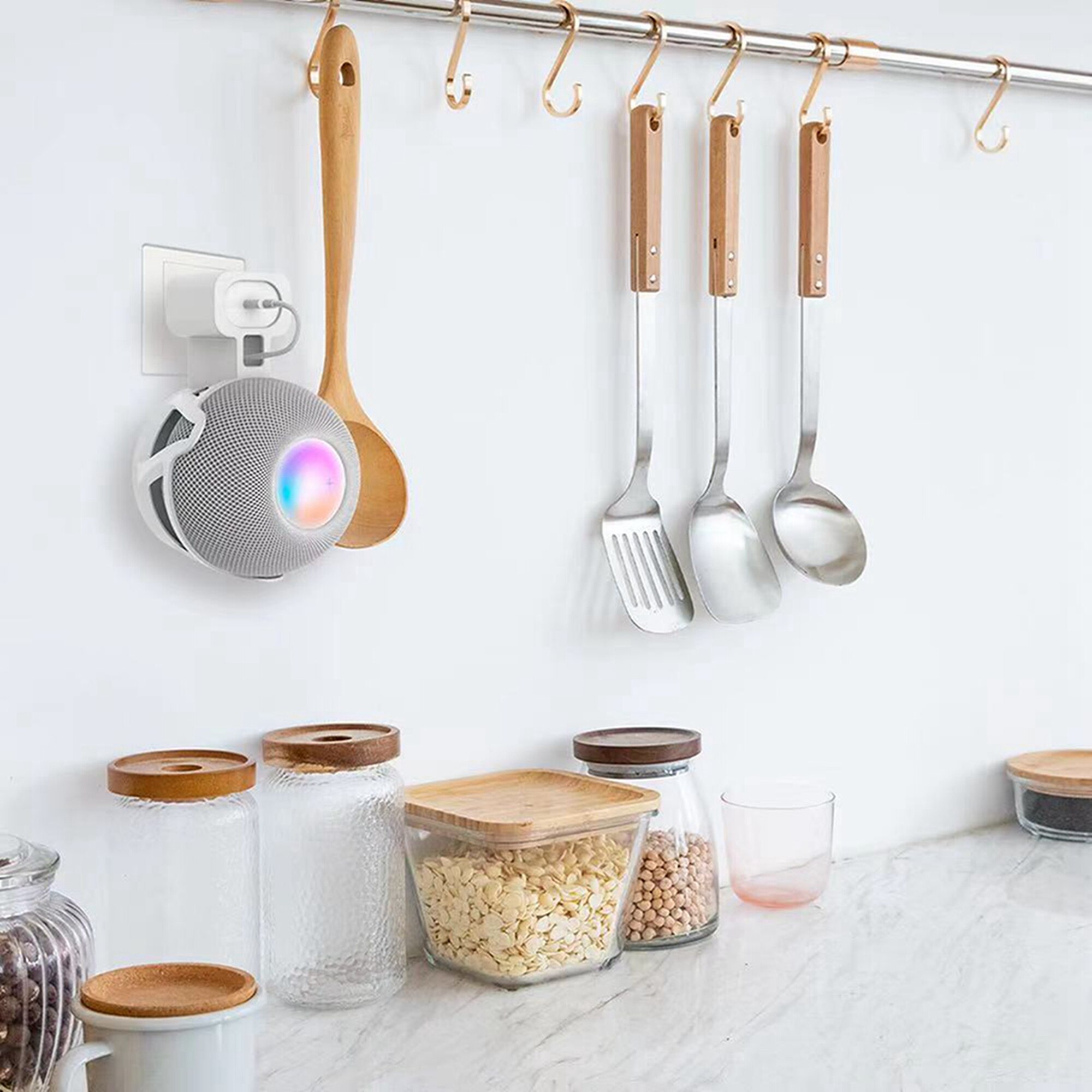 Wall Mount Holder for Home Pod Mini Accessories Stand Holder 15.5x10x6cm