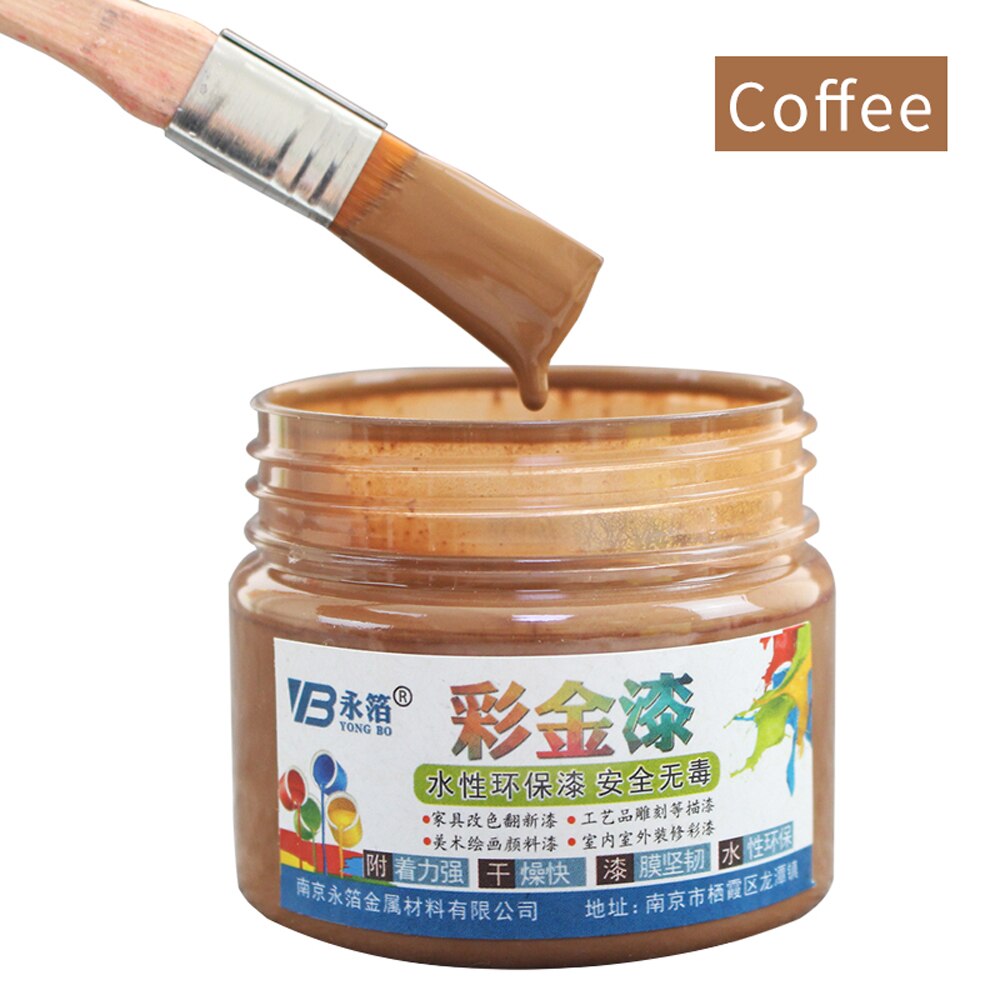 100g Water-based Paint Varnish Silver Spray Paint for Furniture,Handcrafts,Wall Painting Spraying ,Metal, Fence: Coffee