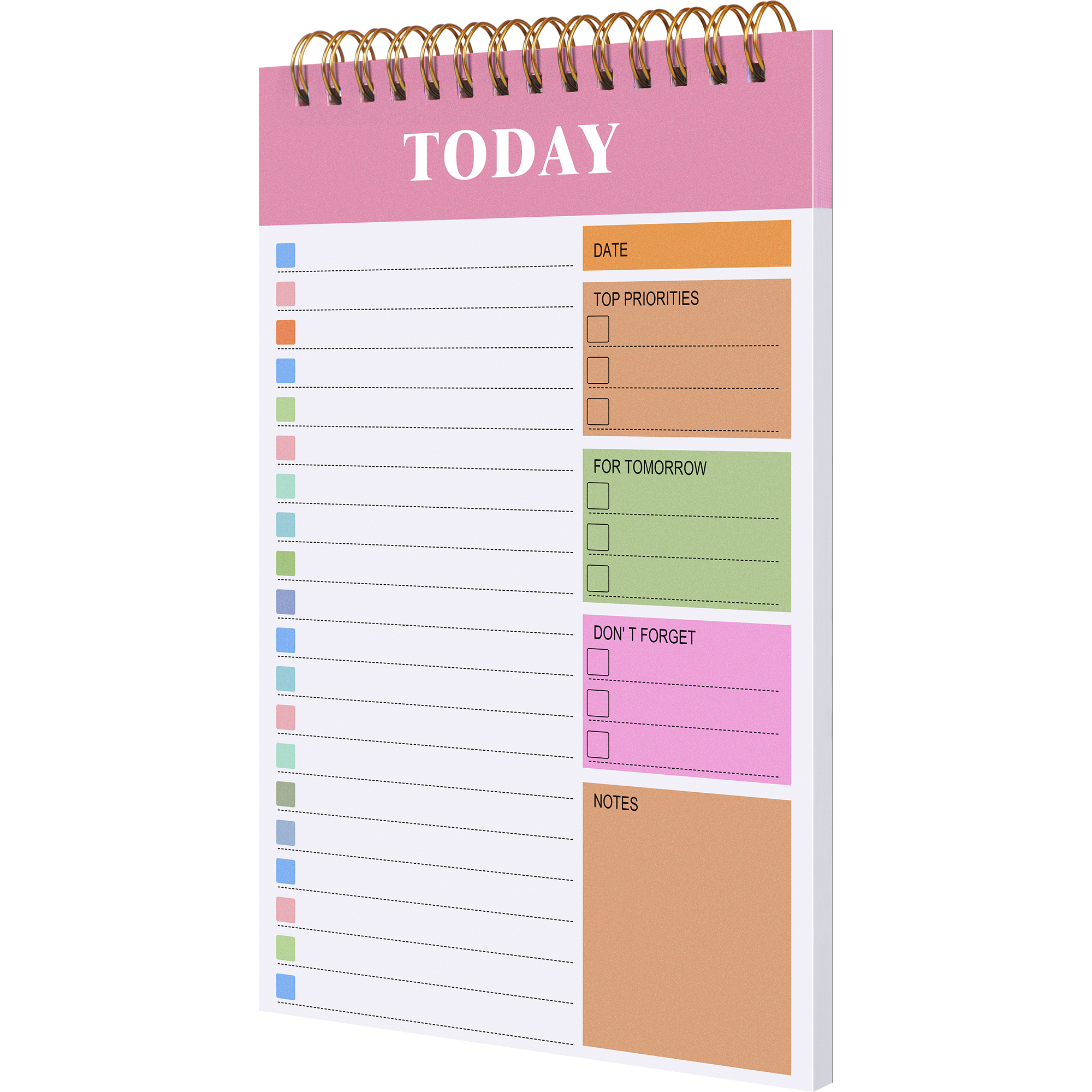 Notebook Briefpapier Leraar Cadeau Dagboek Campus Agenda Ongedateerde Dagelijkse Planner Kantoorbenodigdheden Blocnote Korting Dagboek Om Te Doen Lijst: YELLOW / A7