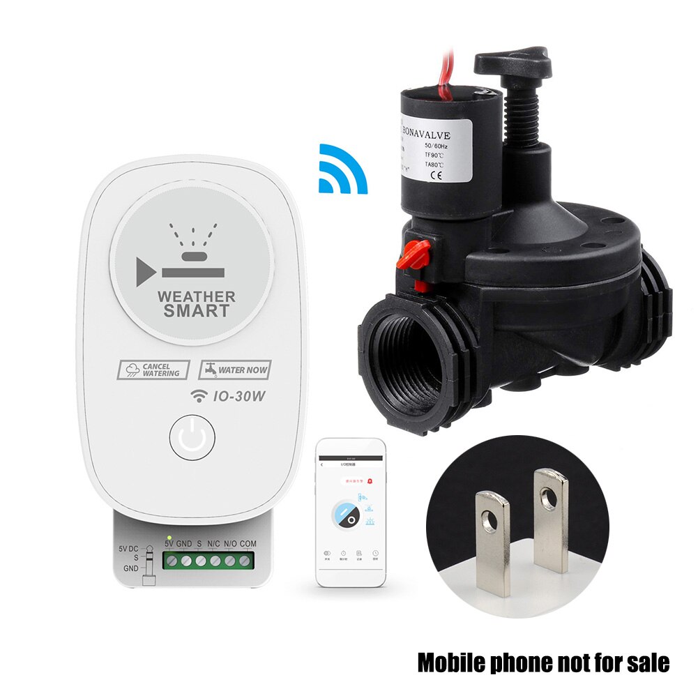 APP Control Electric Solenoid Garden Yard Lawn Sprinkler Timer Watering System WIFI Smart Irrigation Outdoor Easy Use ABS