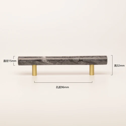 Tiradores de armario de latón + mármol, pomos de armario, tiradores de cajón de latón y piedra, perilla de tocador, manija de armario, herrajes para muebles europeos: Rojo