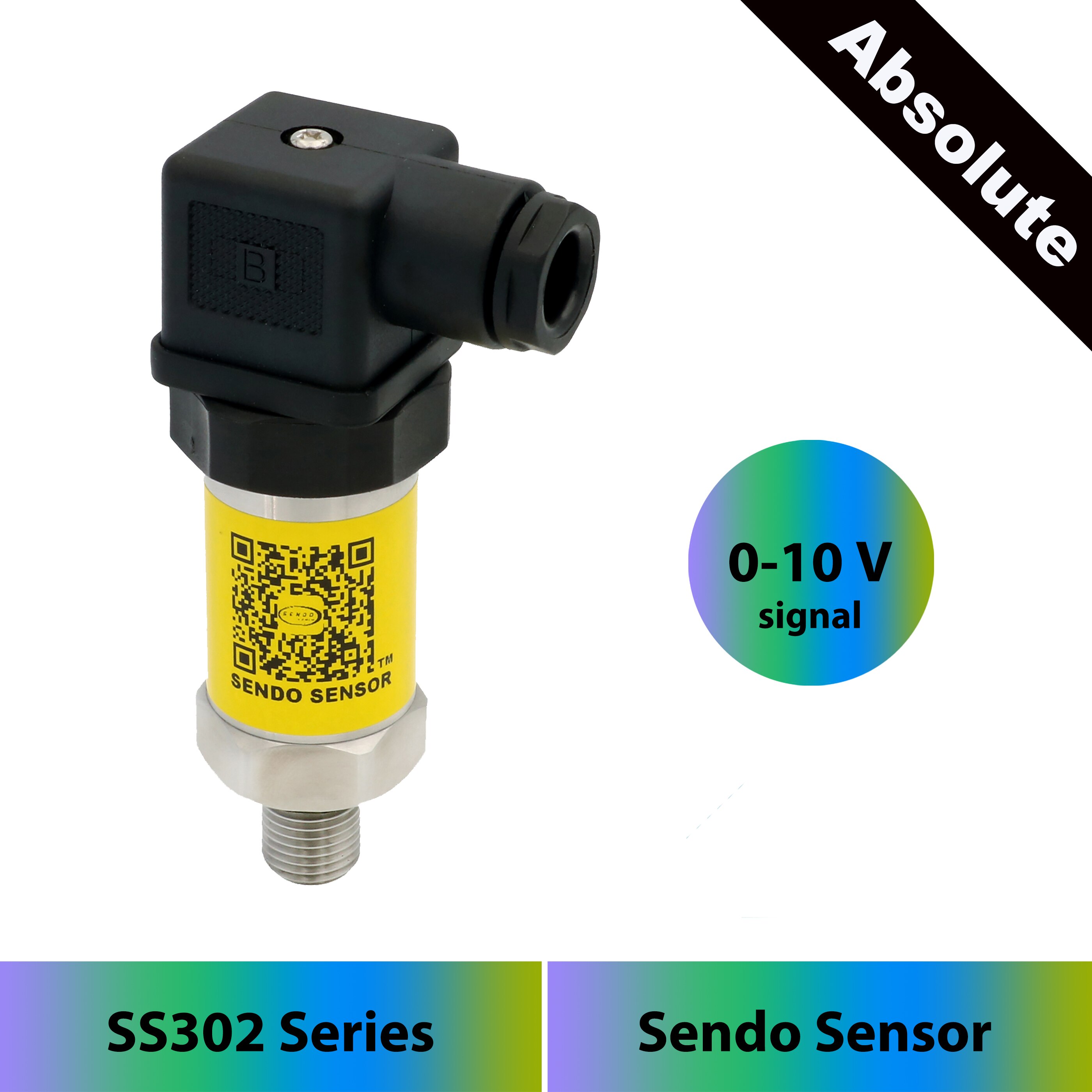 Absolute Druksensor Zender 0 10V, 4, 6, 10, 16, 25 Bar, 400, 600 Kpa, 1, 1.6, 2.5 Mpa Abs, 24 V Power, 3 Wire Uitgang