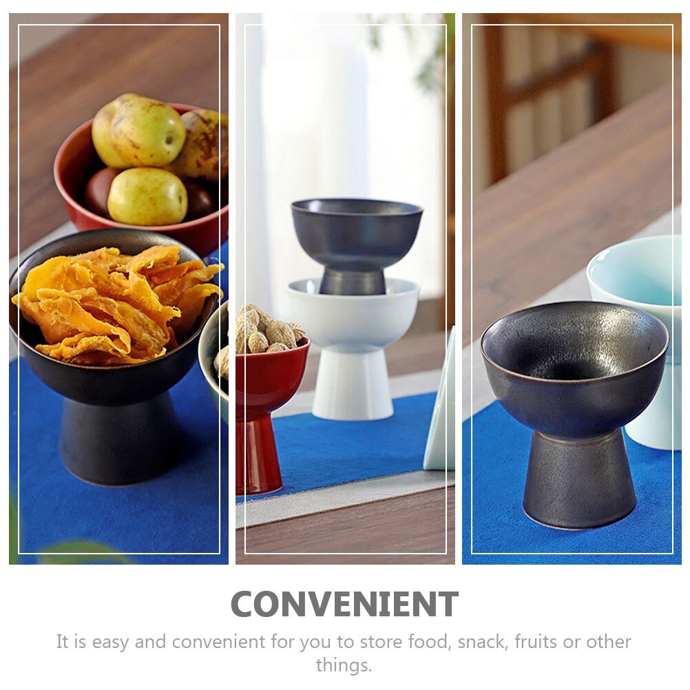 Ceramic Fruit Plate Multi-functional Food Displaying Stand Snack Dried Fruit Plate