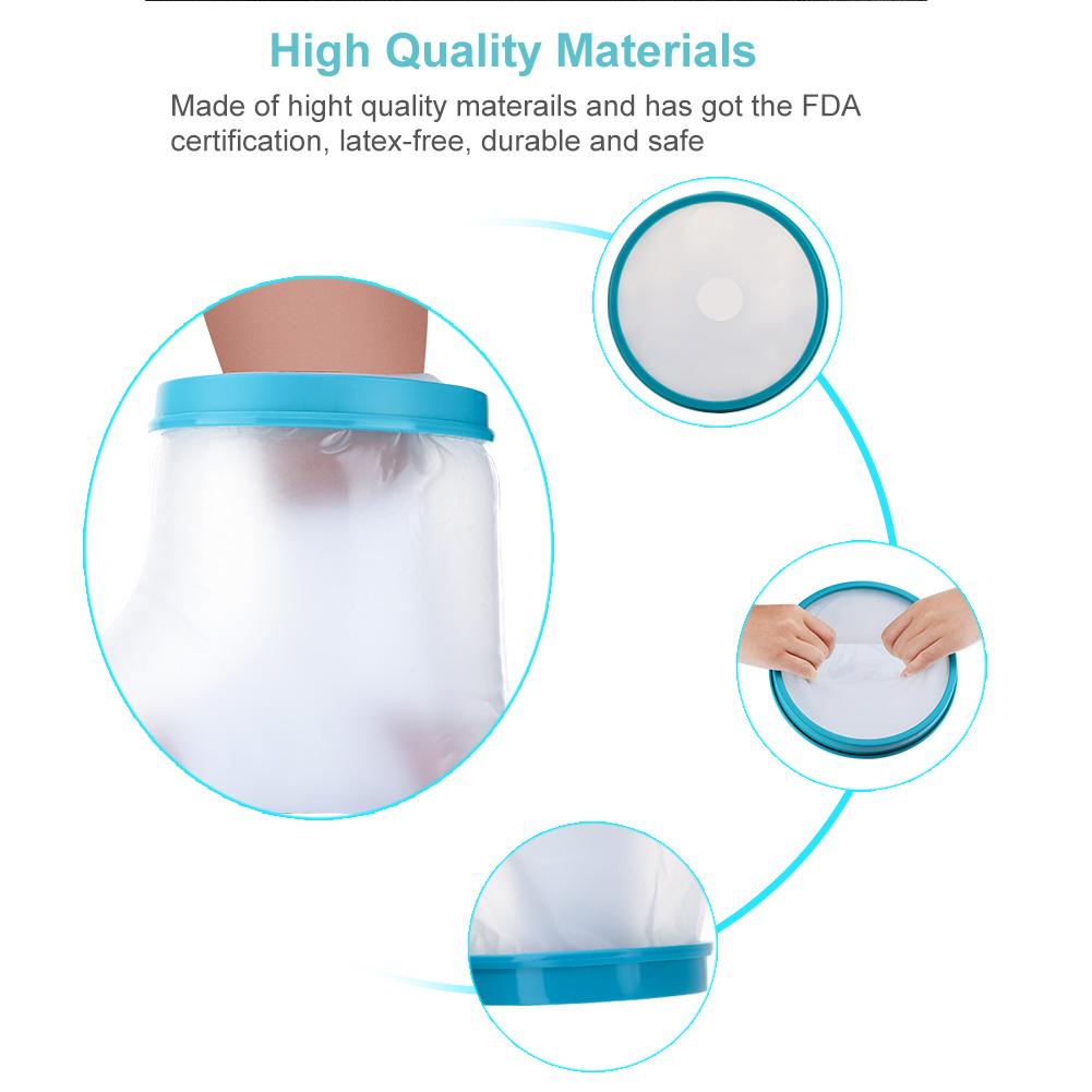 Protector de vendaje fundido sellado impermeable para adultos, fractura de herida, pierna de pie, cubierta de rodilla lesionada para baño de ducha, cuidado de los pies