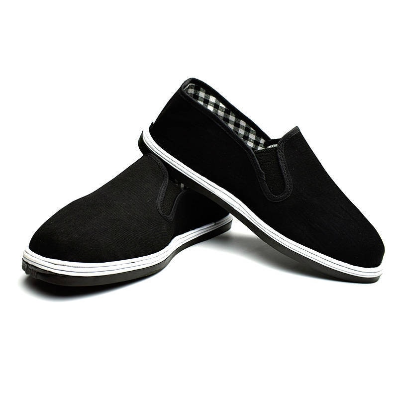 China brand old beijing cloth shoes men's soft outsole slip-on casual flats boat shoes cotton fabric shoes plus size driver shoe