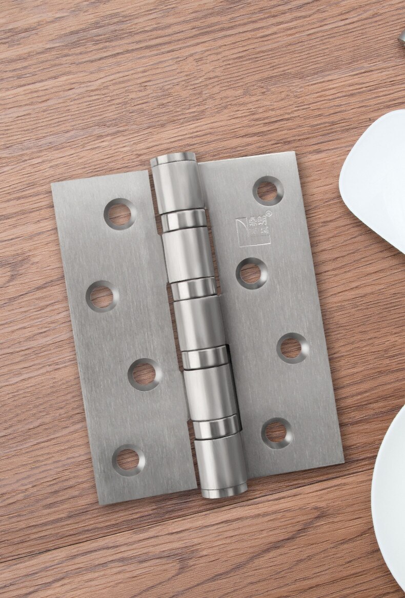 4-Inch Rvs Platte Opening Stille Lager Scharnier Voor Deur Indoor Deur Houten Deur Scharnier Voor Gemeenschappelijke Deur blad
