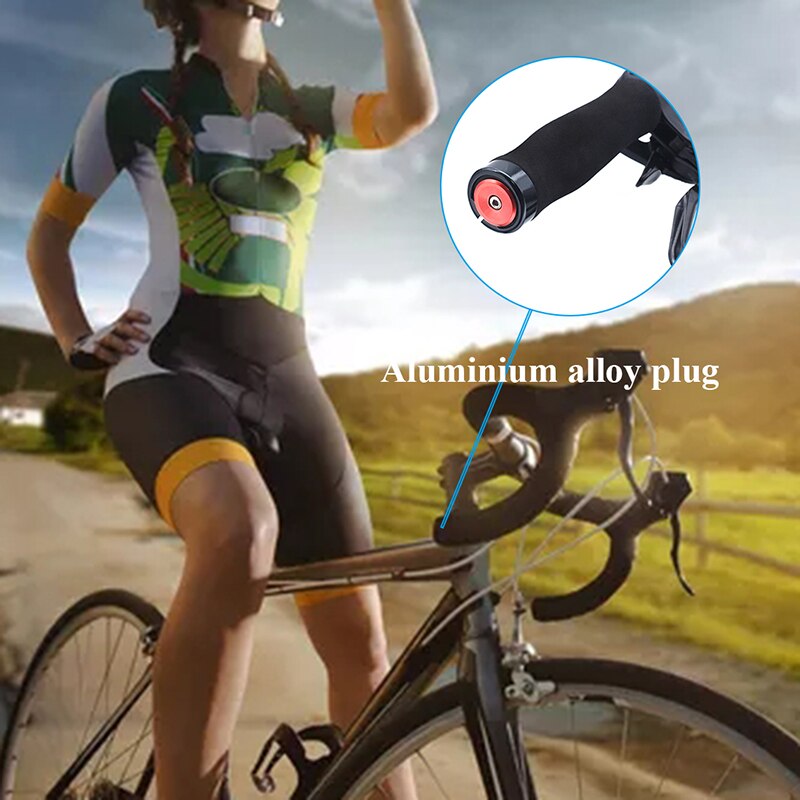1 pair Bike Grip Handle Bar End Cap Aluminium Alloy MTB Handlebar Grips Plugs Caps for Bicycle Handlebar Accessory