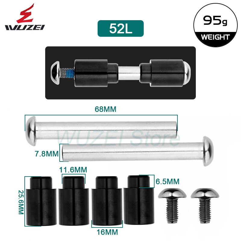 HLT Mountain Bike Shock Absorber Bushing 24L/52L/68L MTB Road Bicycle Rear Shock Absorber Bushings: HLT-52L
