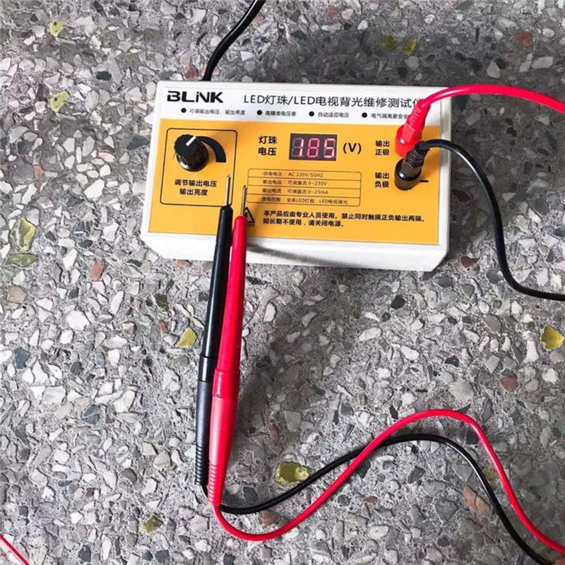 Probador de retroiluminación LED de CA, 220V, tiras LED, prueba de retroiluminación con pantalla de voltaje, herramienta de detección de luz LED