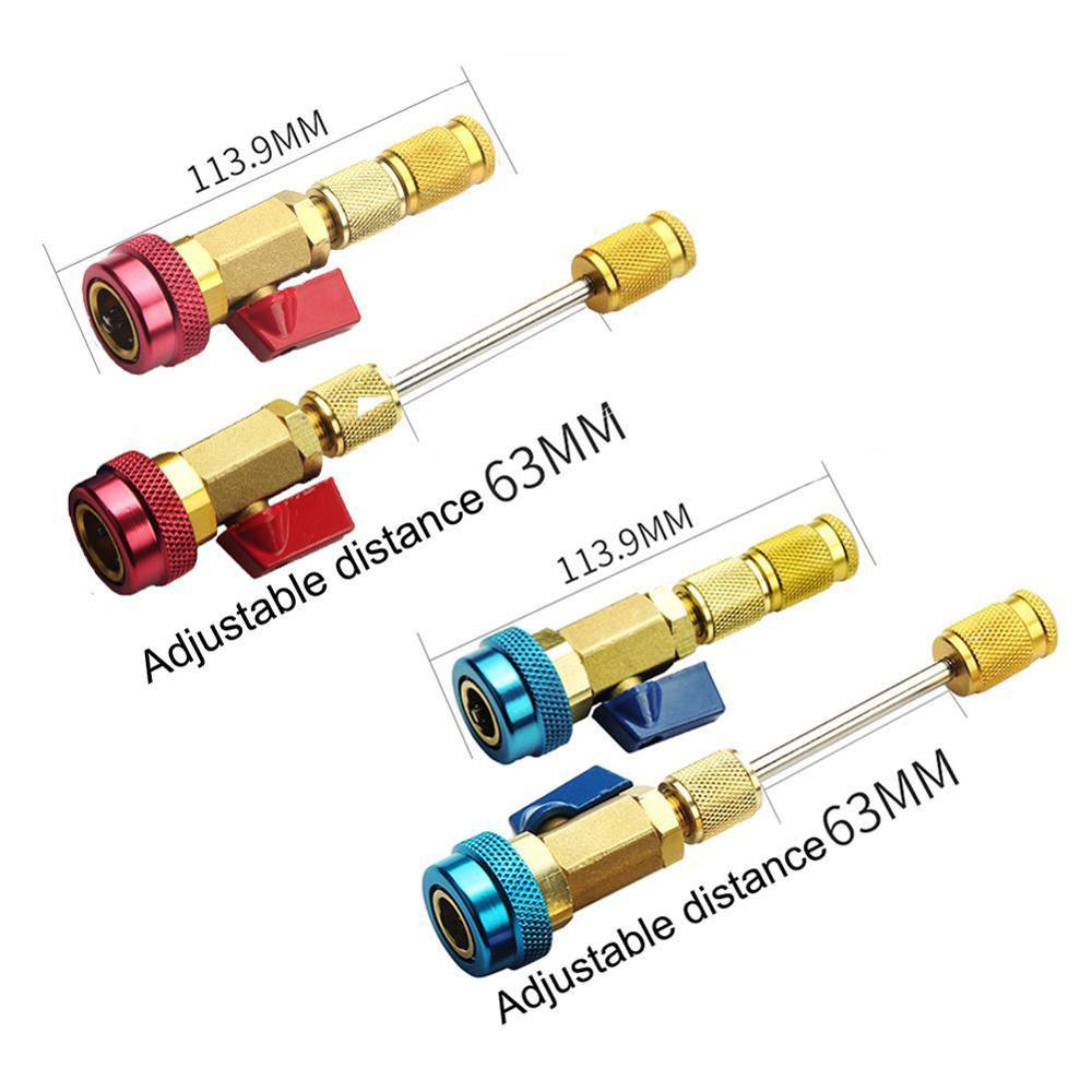 Freon  r134a auton ilmastointilaitteen asennus venttiilin ytimen irrotusaine asentaja venttiilin sovitin adapteri ilmastointityökalu