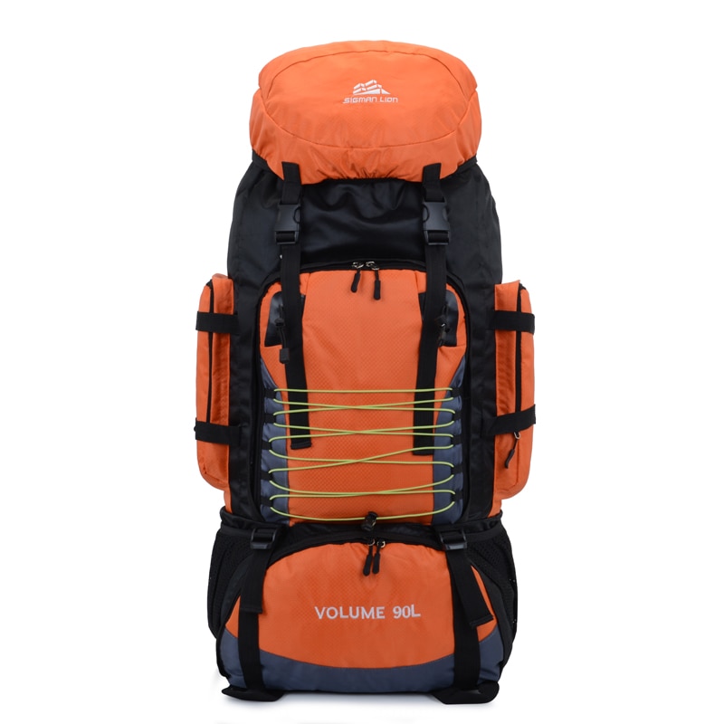90l ryggsäck vandring ryggsäckar berg ryggsäck vattentät rivmotstånd ryggsäck multifunktionell camping kallning klättring