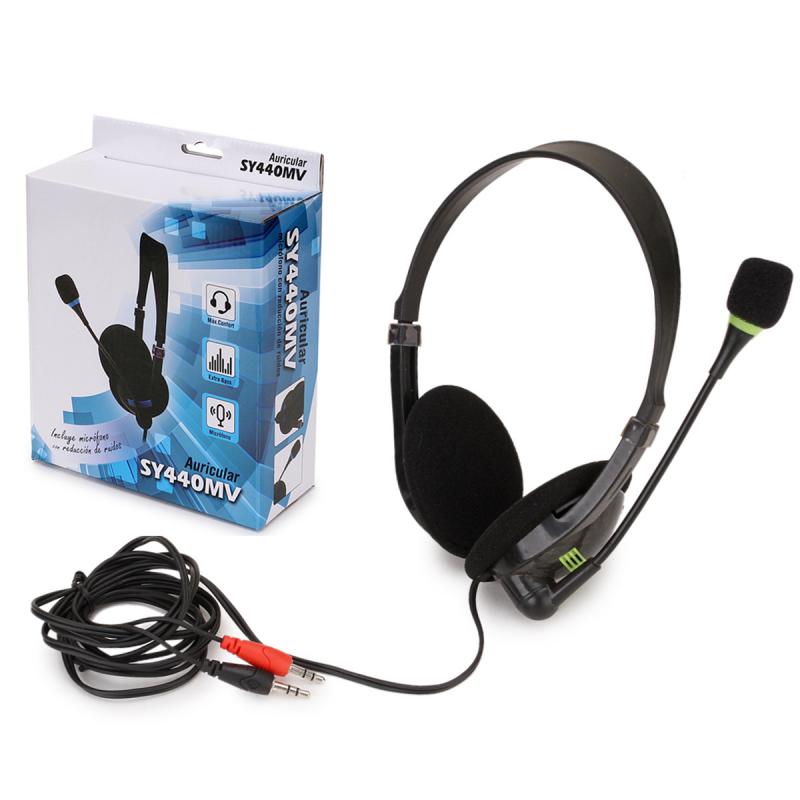 3.5mm USB Interface Head-mounted Gaming Headset Laptop Computer PC Earphon With Microphone Noise-down Wired Stereo Headphones