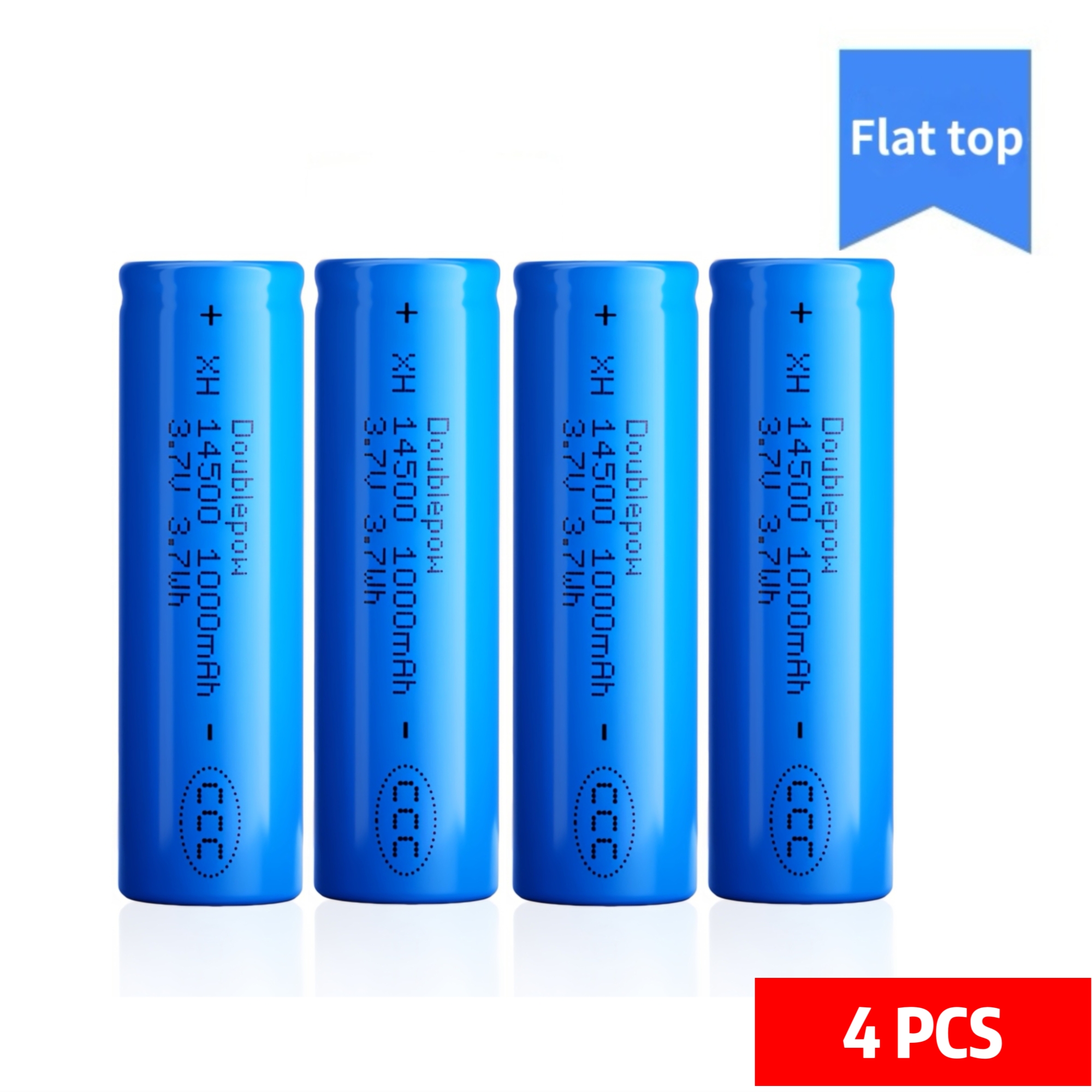 Batería 14500, 3,7 V, 1000mAh, cargador recargable de litio para afeitadora, altavoz, dron, aspiradora, micrófono, reloj inteligente, Sensor de juguete: Rosa