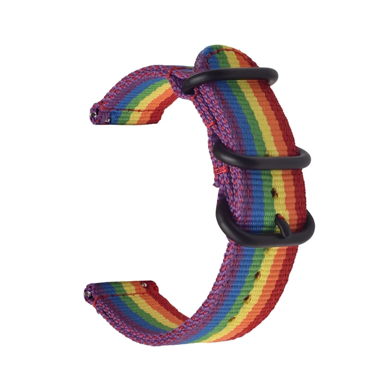 Correa de nailon tejido para Samsung Galaxy Watch, banda de tela Amazfit de 22mm, 20mm, 6, 4, 5, 44mm, Gear S3 Classic Active 2, 24mm, 18mm