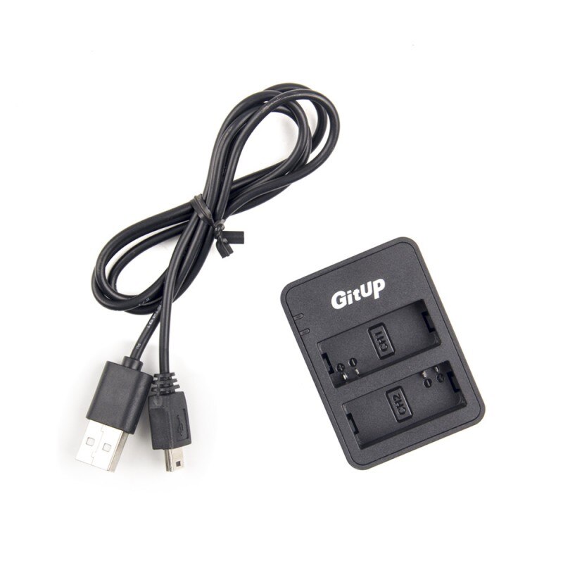 Original Dual Slot Battery charger for GitUp G3 Duo Git3 Action Camera Backup Battery Charger For DV AC Adapter