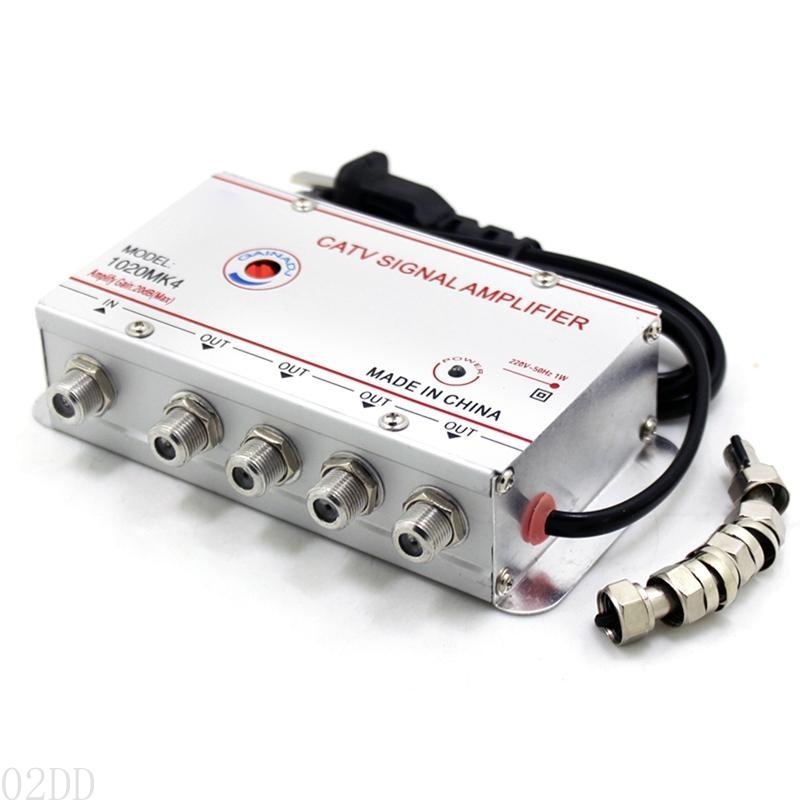 02dd 4way 20db Splitter Splitter qualidade Caixa Antena amplificador sinal