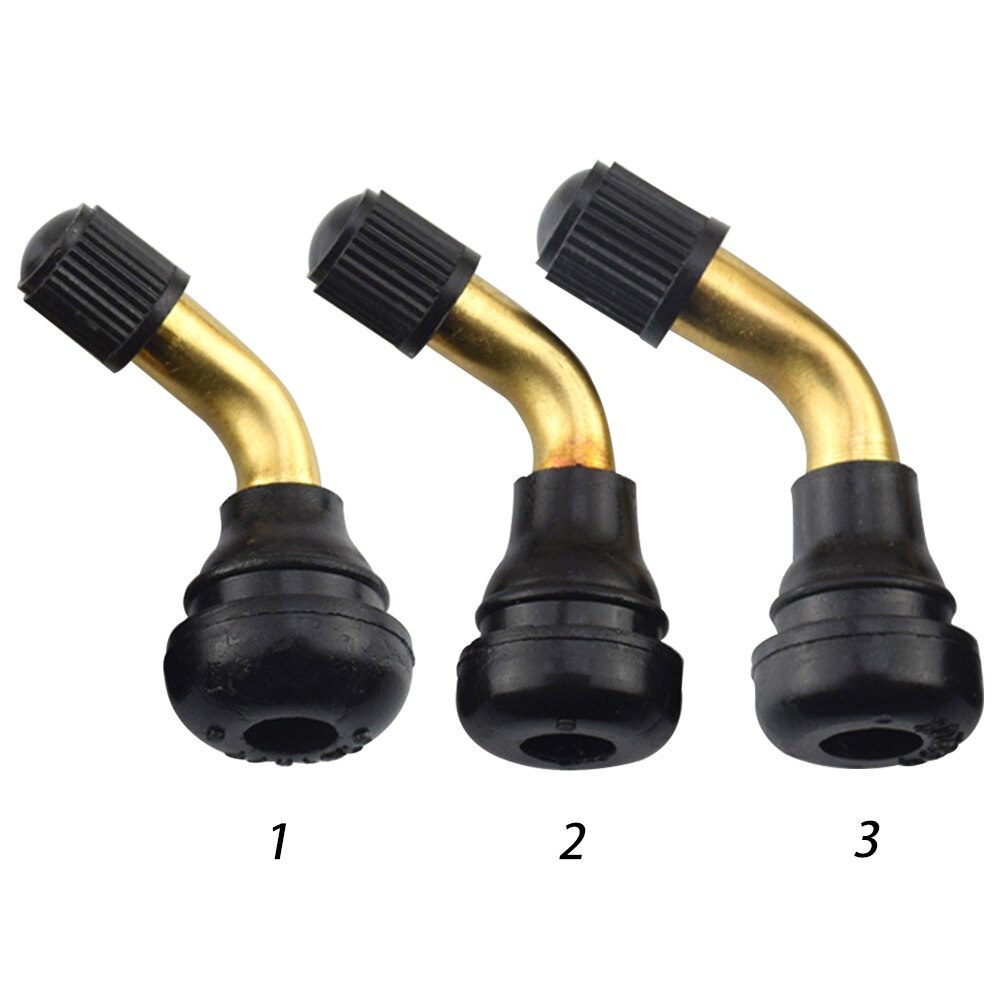 4 Stuks Steel Caps Haakse Rubber Snap-In Brass Band Motorfietsen Band S Stem 90 Graden Electrombiles