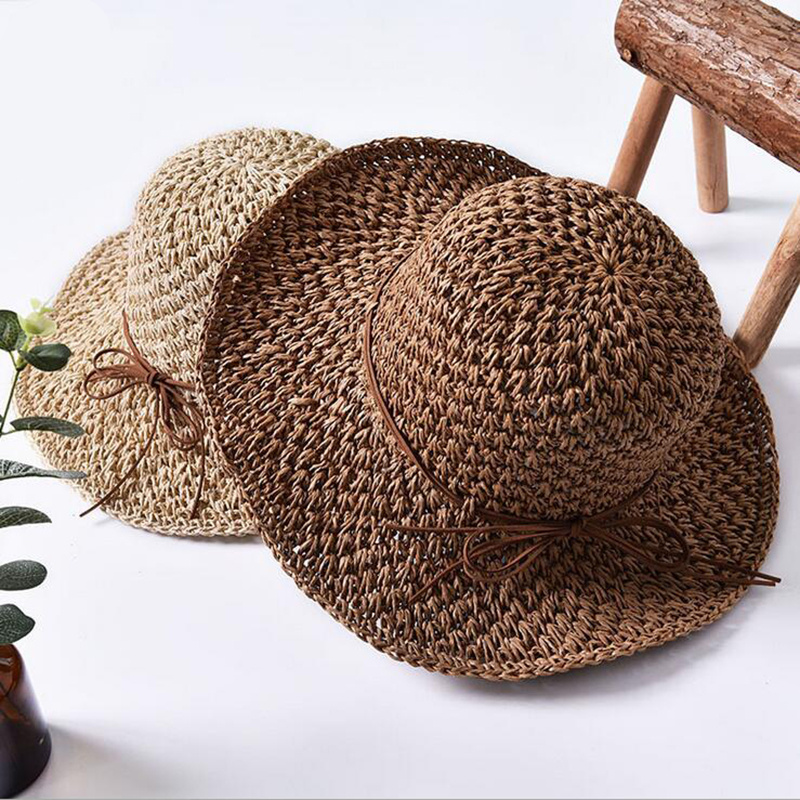 Drottning hatt sommar dam vikbar stor rand strand solhatt halm strandmössa för damer semester resor hattar