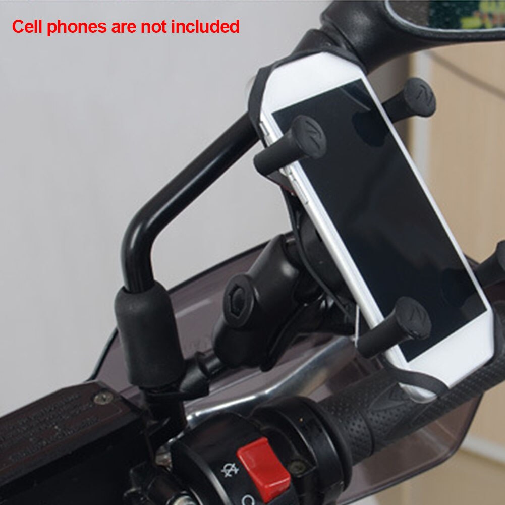 Scooter Mount For Mirror Frame Base Motorcycle Supplies Rubber Ball Shape Vehicle Supplies Accessories