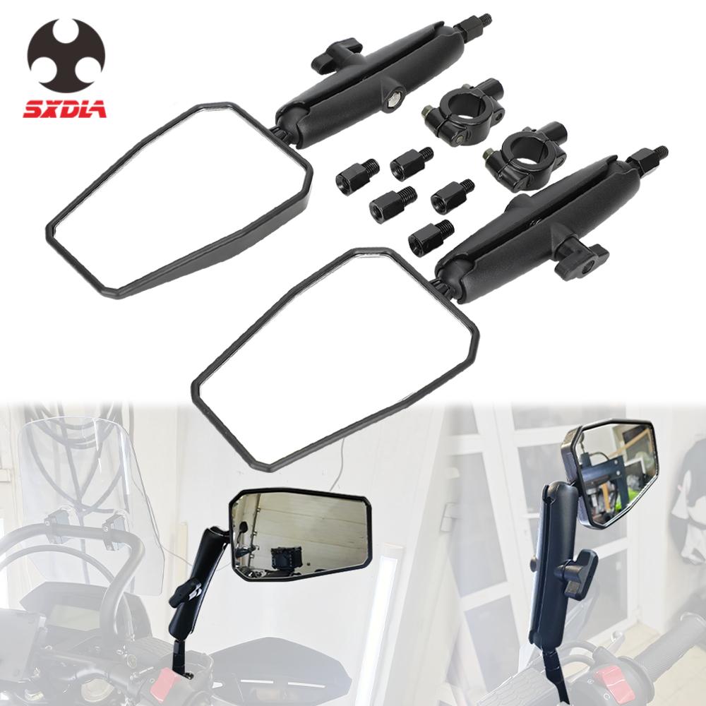 Espelho retrovisor para motocicleta, espelho lateral para ktm adv honda kawasaki versys klr650 benelli trk rally universal