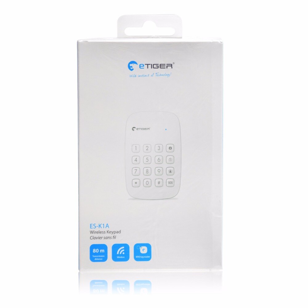 Wireless Touch K1A Keypad for eTIGER Home Security GSM Alarm System RFID Card Disarm Wireless Password Keypad