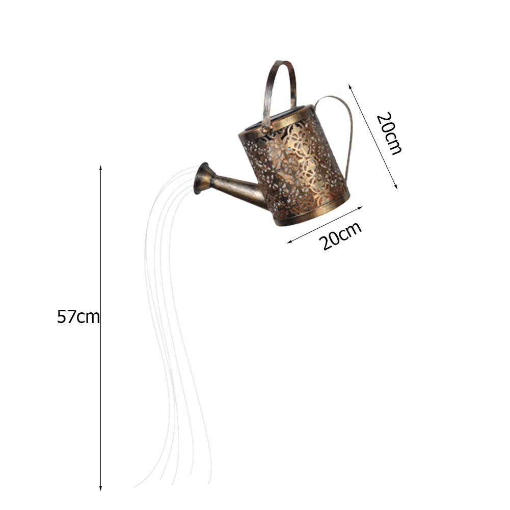 Arrosoir solaire LED avec jardinière, luminaire décoratif d&#39;extérieur, idéal pour un jardin, un sentier ou une pelouse,: 01