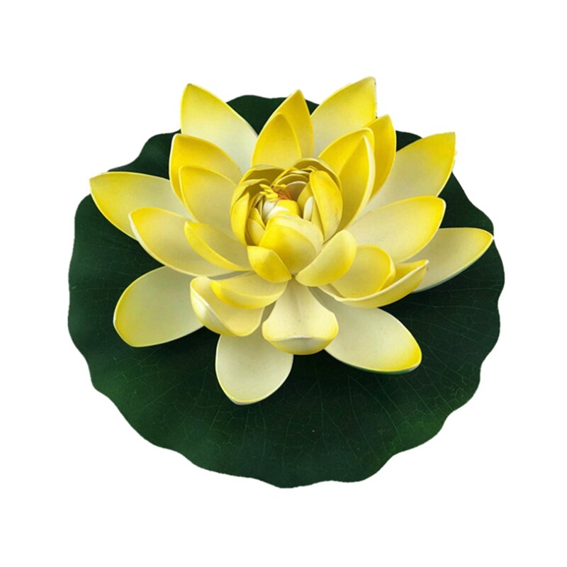 Simulatie van een zwembad, aquarium, bloemendecoratie, waterlelie, buitentuinsculpturen