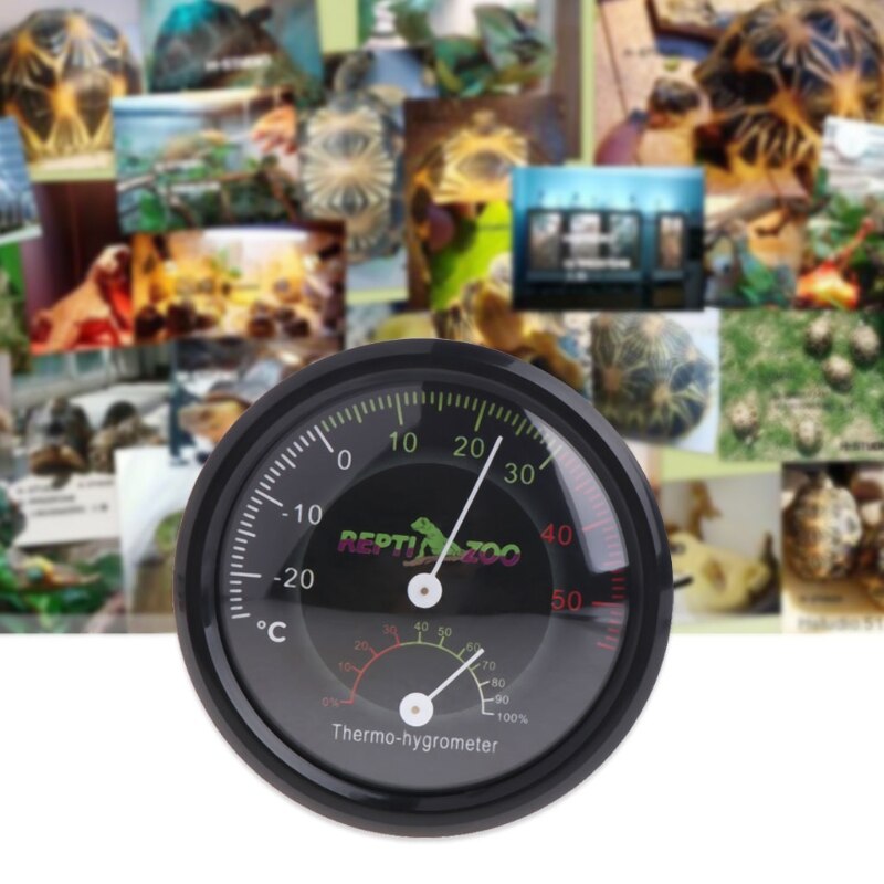 Reptile Tortoise Vivarium Terrarium Thermometer Thermo-hygrometer Humidity Gauge -20-50°C