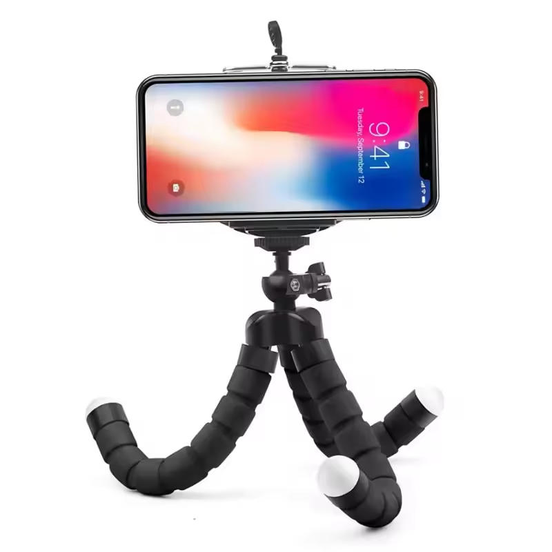 Stativ stativ til telefon mobil kamera holder klip smartphone monopod tripod stand blæksprutte mini stativ stativ til telefon