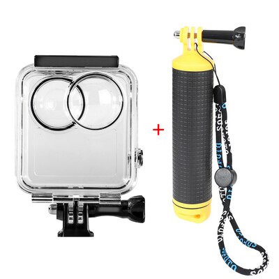 Funda impermeable para gopro max carcasa impermeable Cámara de Acción panorámica buceo caja protectora gopro max accesorios cubierta de buceo: add Buoyancy grip