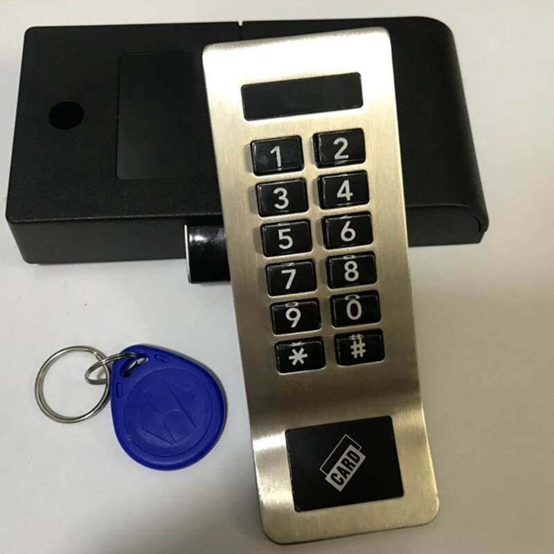Stainless Steel Panel Digital Electronic RFID & Password Keypad Number Cabinet Door Code Lock with PULLER