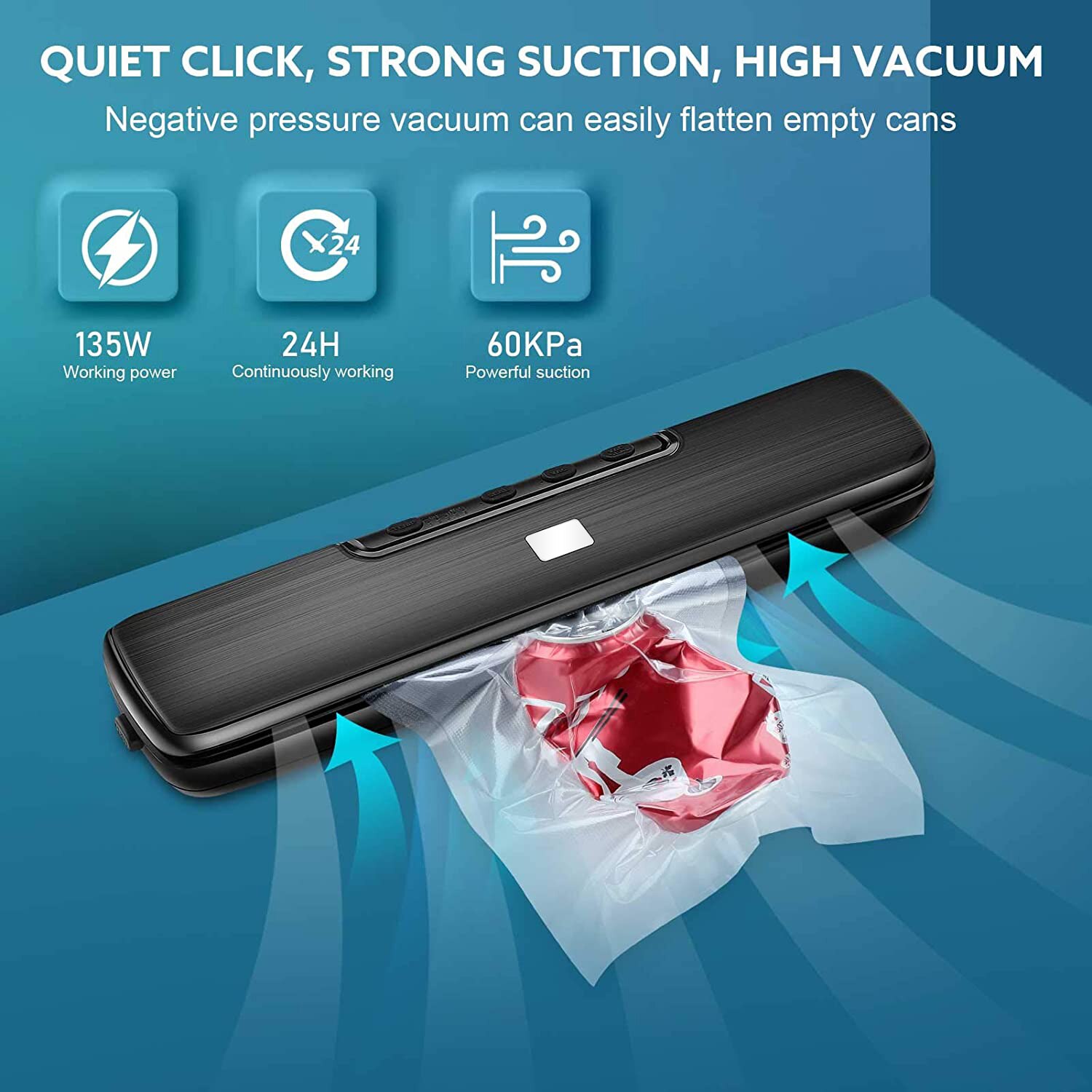 Yajiao ] Volledige Automatische Vacuüm Sealer Machine Droog & Vochtig Seal Modi Voedsel Sealer Machine Met 15 stuks Vacuüm Zakken