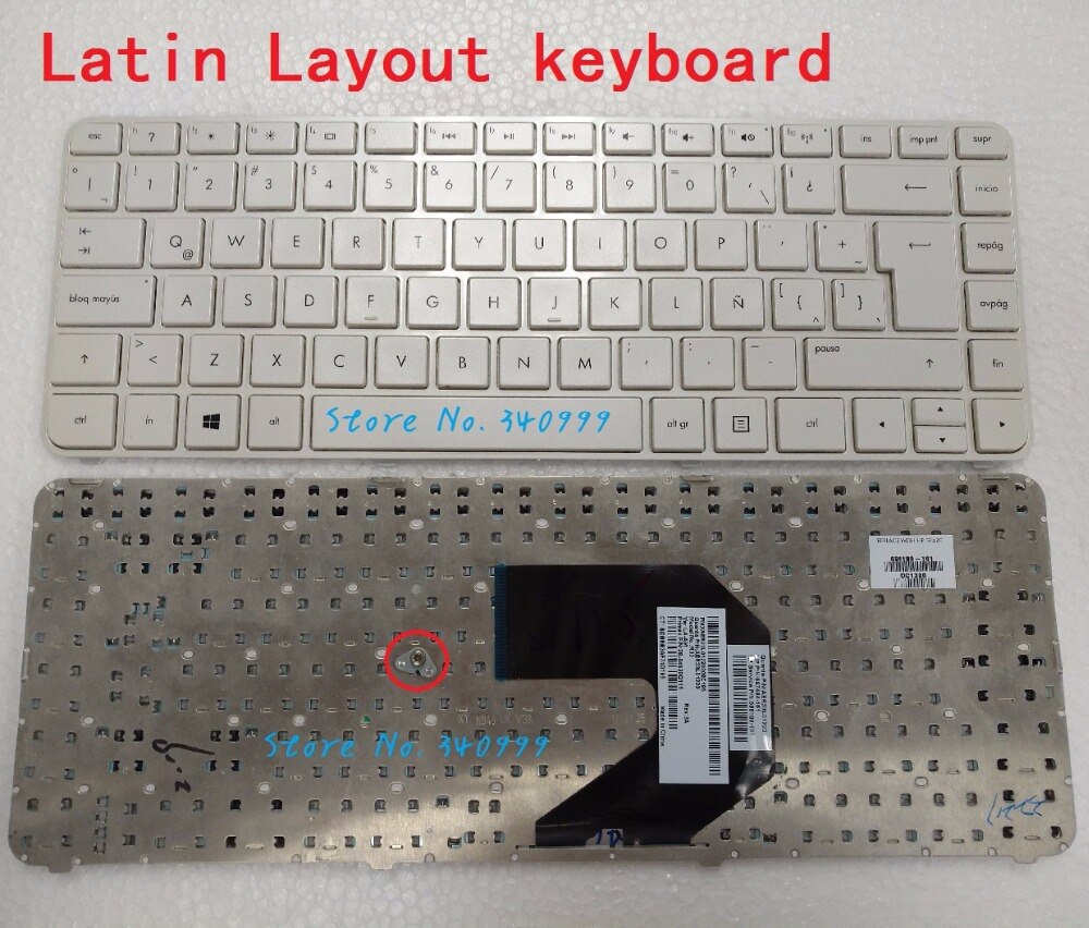 Latin Keyboard for HP Pavilion G4-2000 G4-2100 G4-2200 G4-2300 Latin Spanish Teclado Frame
