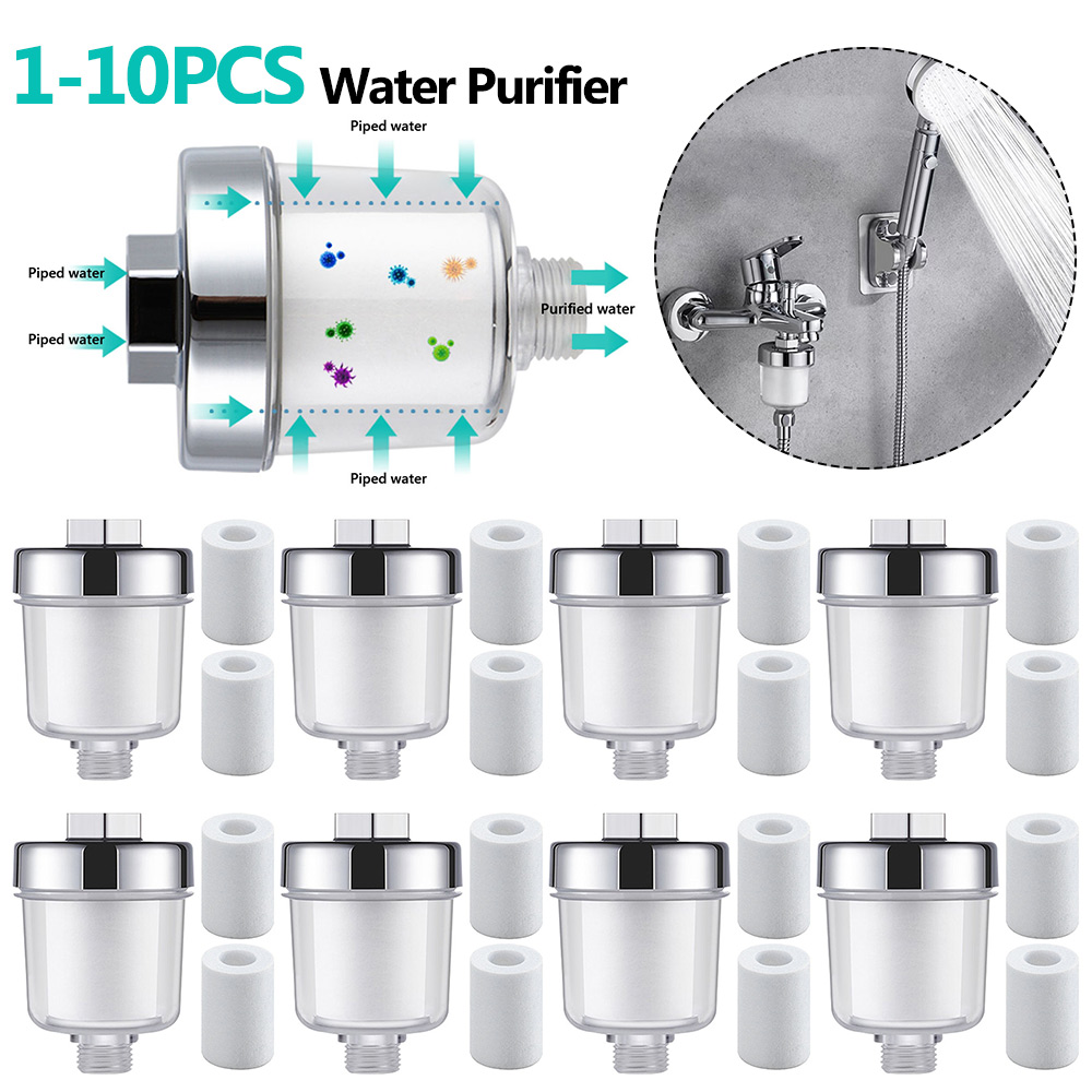 Universele Kraan Filter Pp Katoen Hoge Dichtheid Praktische Waterzuiveraar Filter Kraan Verzachten Hard Water Douche Waterfilter Voor Hom