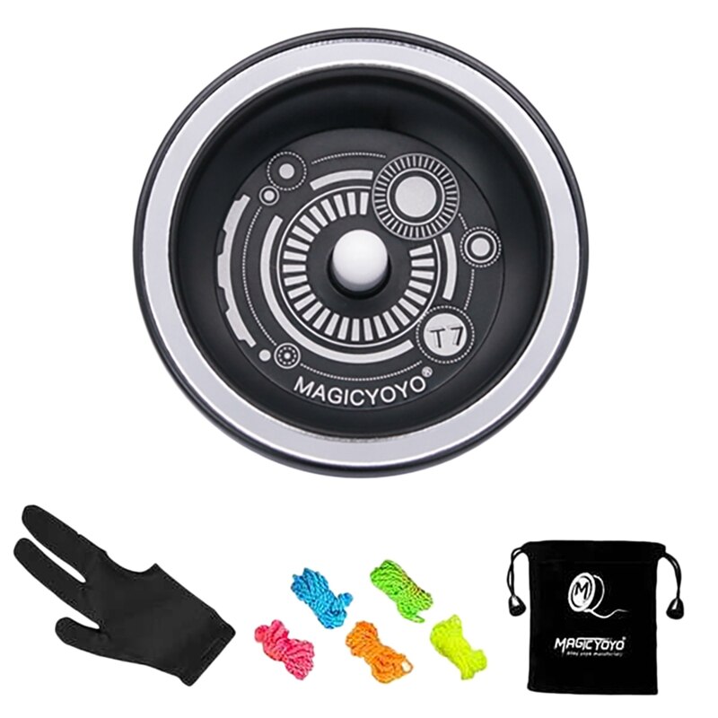 Magicyoyo Responsieve Yoyo T7, Metalen Aluminium Yoyo Professionele Yoyo Voor Kinderen Beginner Met Zak En 5 Vervanging Yoyo Strings: Default Title