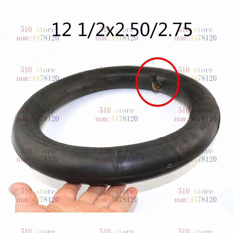 2pcs 12 1/2X2.50 2.75"butyl inner tube pocket Bike Scooter Moped 49CC Rear/front Tire Innertube 12 1/2X2.50/2.75: BENT